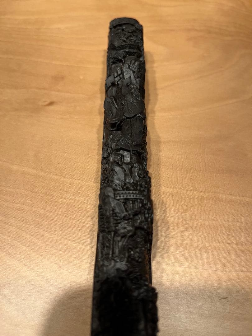 文鎮　工芸品　美術品　中国　岩道