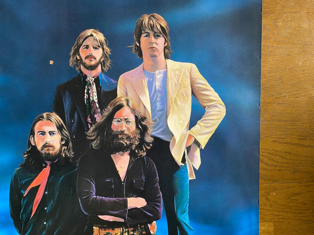 横尾忠則 「The Beatles ビートルズ」ポスター ピン穴なし