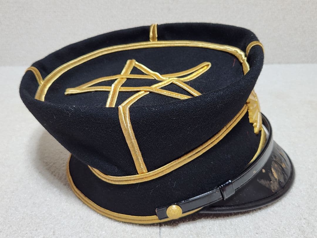 歴史資料 大日本帝国陸軍 大礼帽 制帽 旧日本軍 帽子 軍帽 五芒星