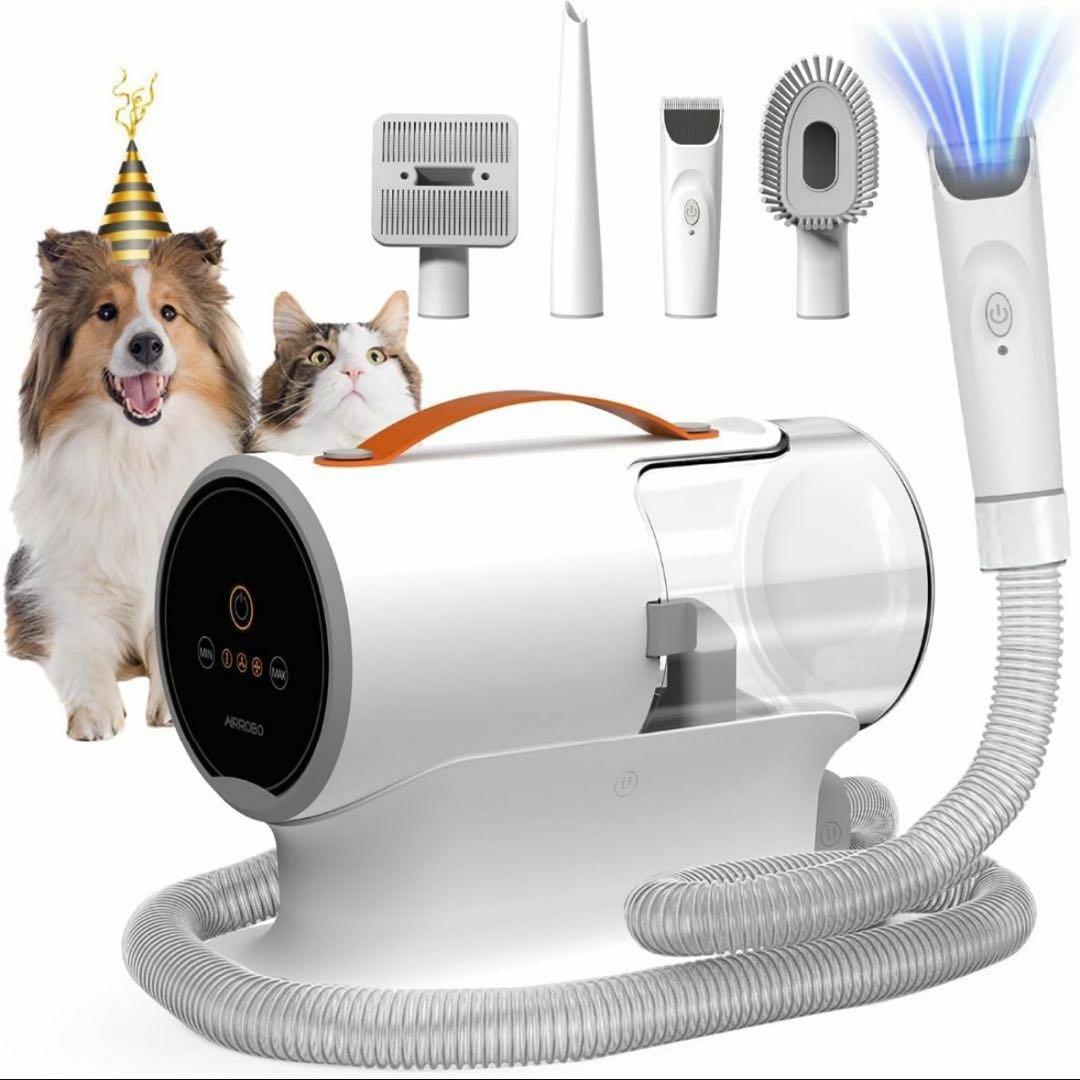 犬 猫 バリカン ペット用セット 12000Pa 超強力吸引 2L大容量