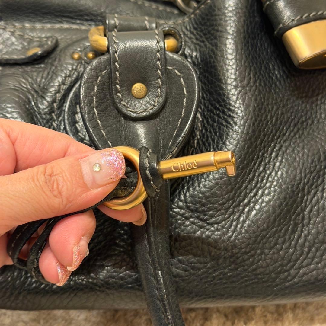 【廃盤・美品】Chloé　クロエ　パディントン　ミィディアム　ブラック　黒　人気