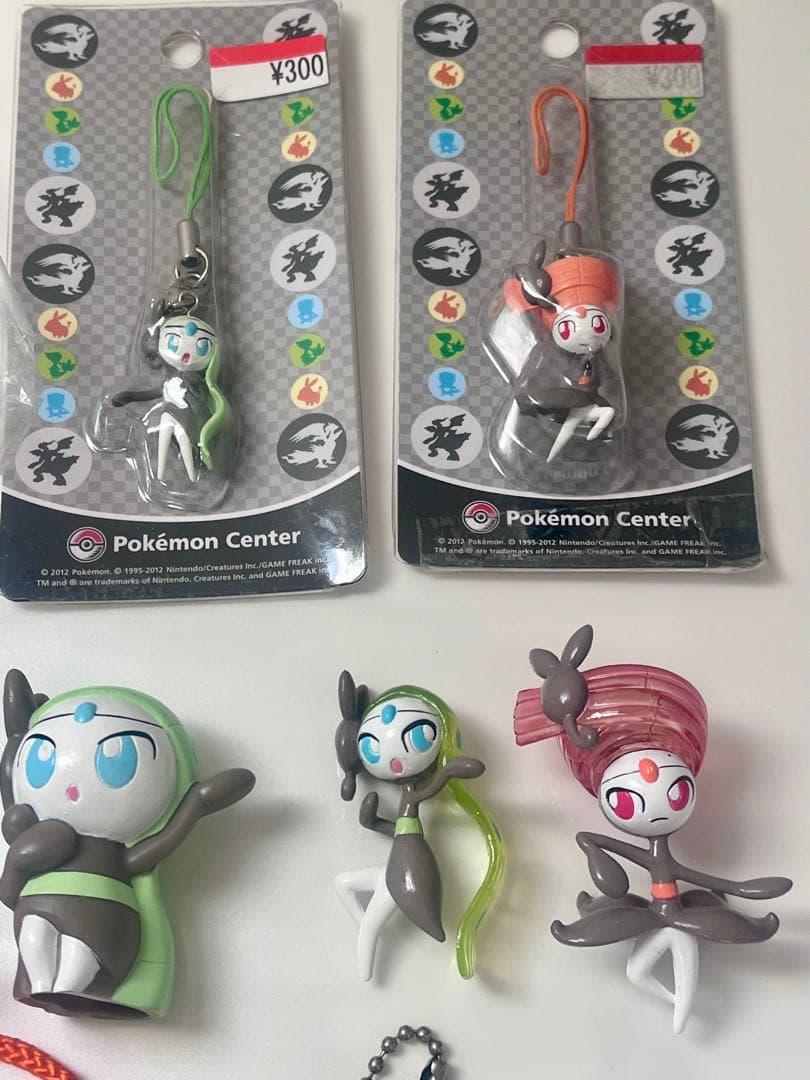 ポケモン メロエッタ まとめ売り ストラップ キーホルダー モンコレ クリア