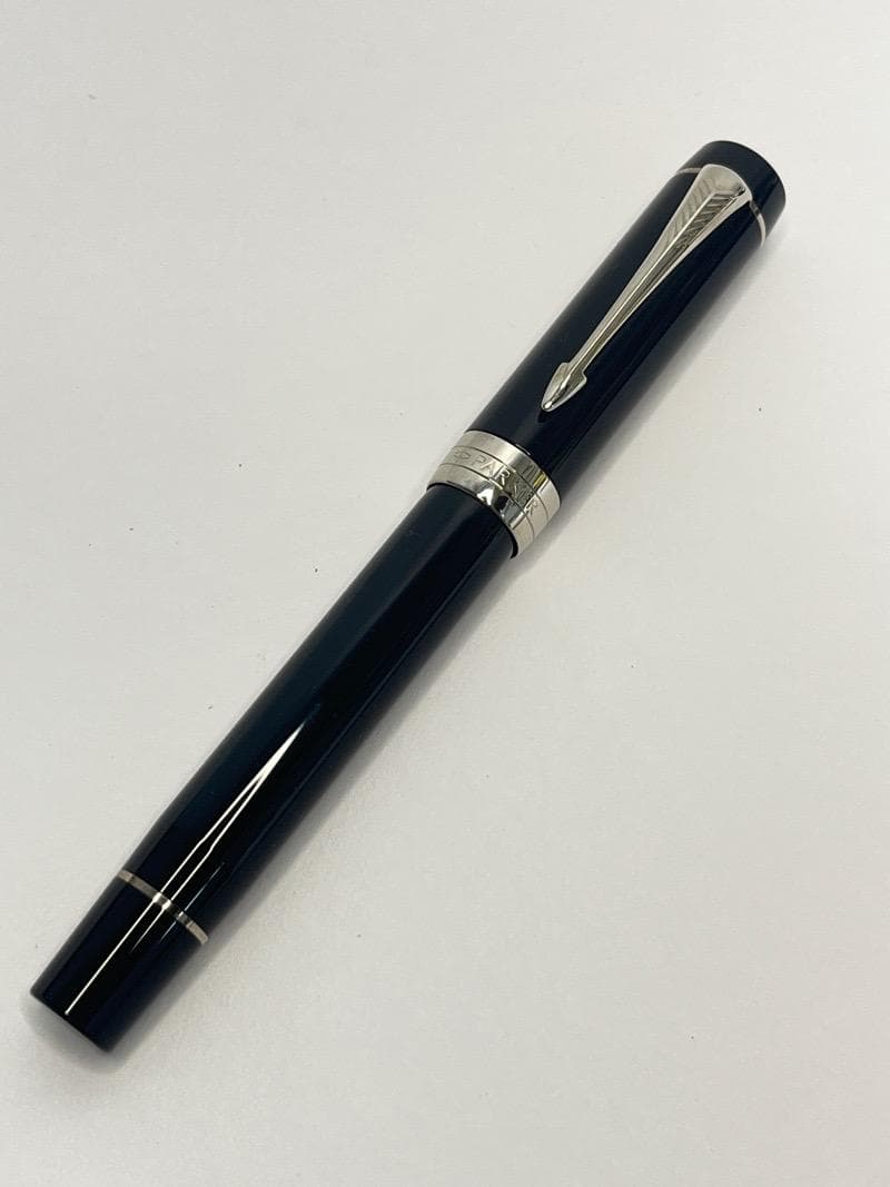 パーカー デュオフォールド クラシック ブラックCT センテニアル 万年筆 F