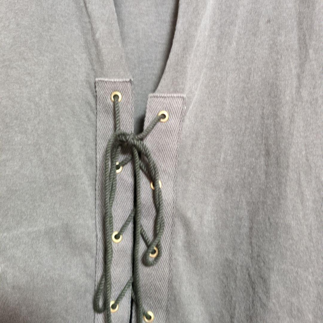 67nowos レースアップノースリーブ