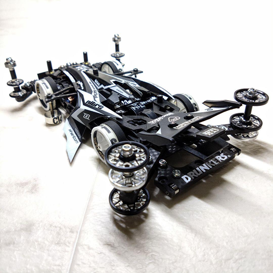 ミニ四駆　完成品　アズール アバンテMKⅢ　MSフレキ シロクロ