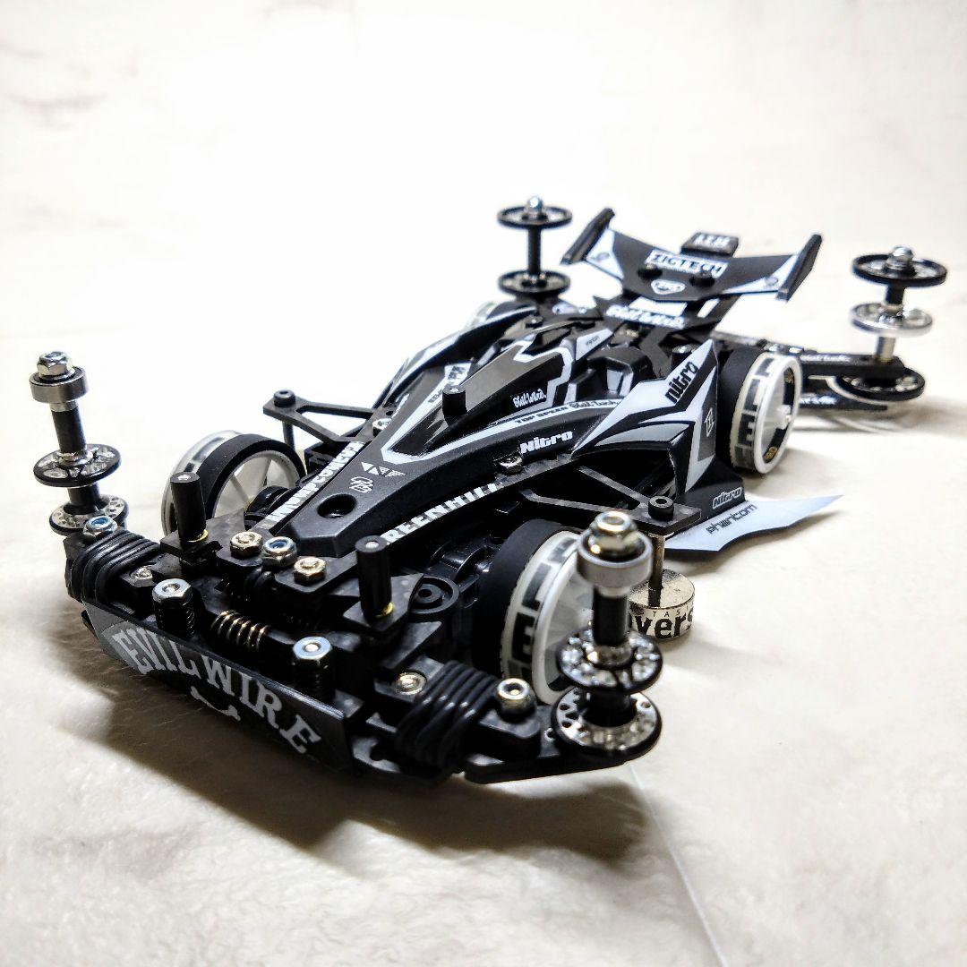 ミニ四駆　完成品　アズール アバンテMKⅢ　MSフレキ シロクロ