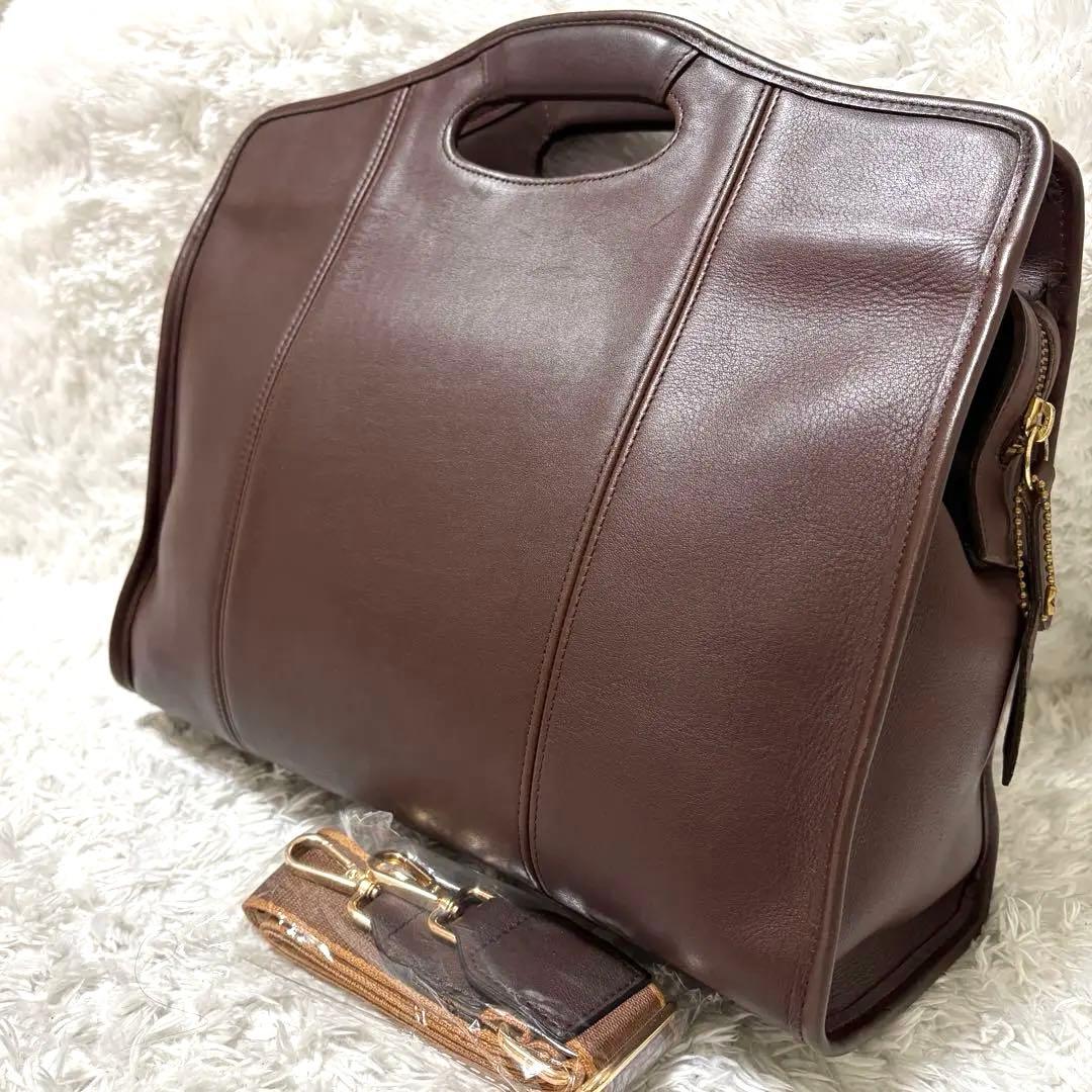 希少✨オールドコーチ 2way ショルダーバッグ 本革 ヴィンテージ 金色金具