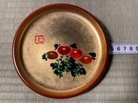 金蒔絵 漆器 丸皿 5客揃