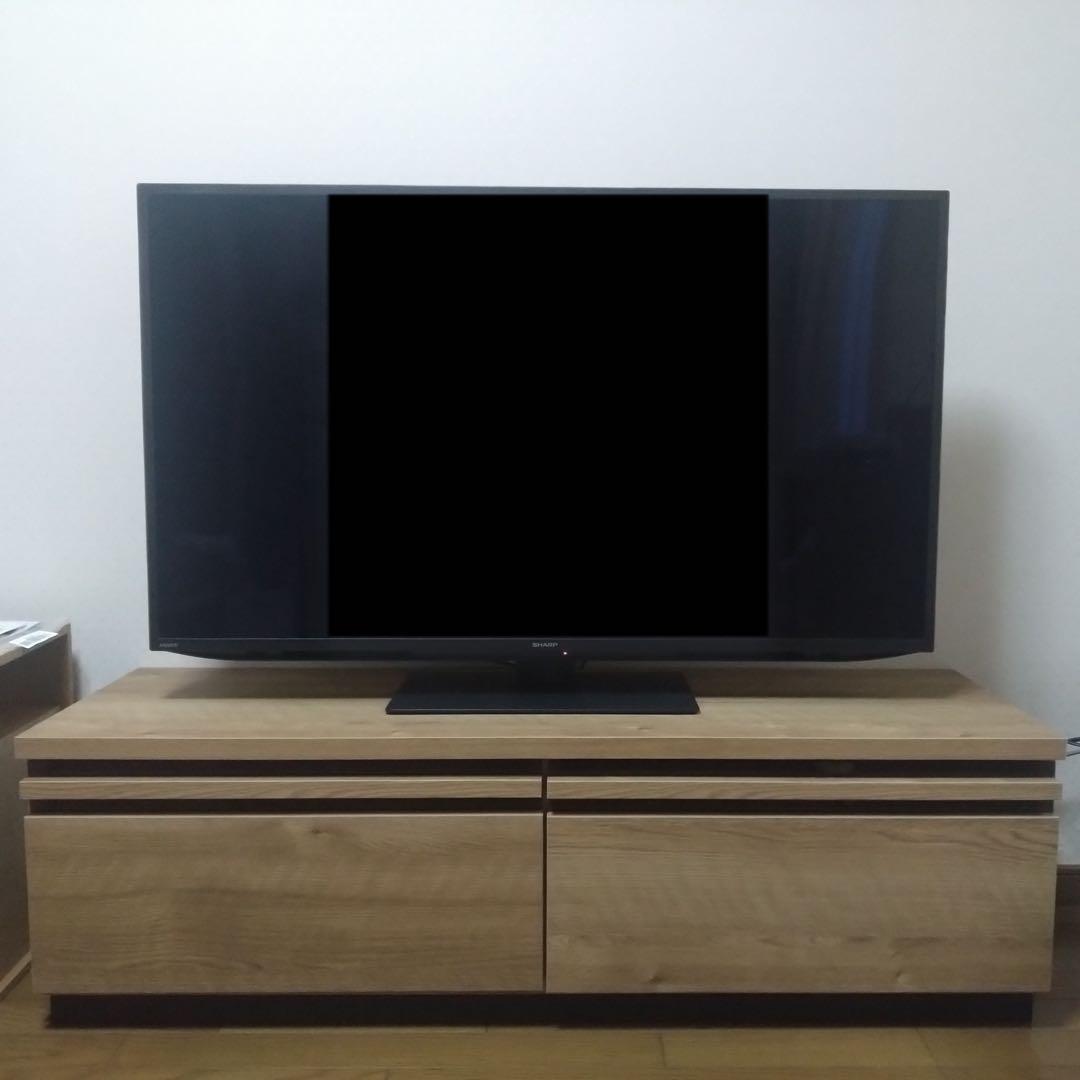 【限定価格】大川家具 120cm幅 テレビ台 ロータイプ ナチュラルオーク