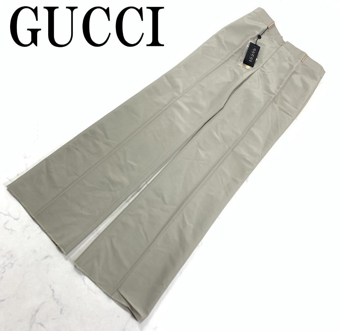 LA5286 新品タグ付き グッチ スラックス チノパン ベージュ 42
