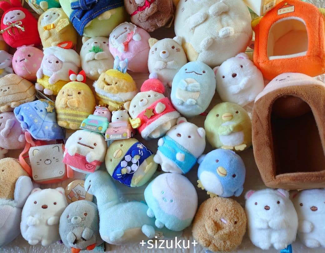 【豪華80点】すみっコぐらし とかげ ねこ 家具他 てのりぬいぐるみ まとめ売り
