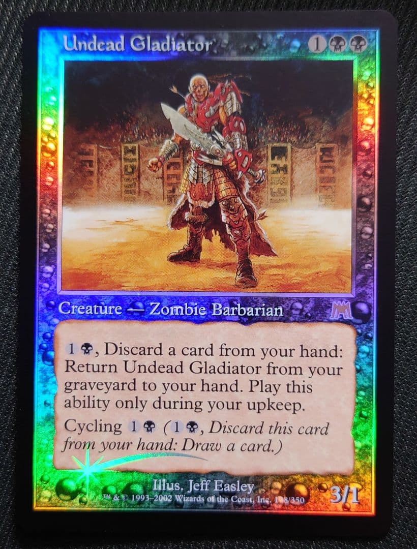 mtg 稀少 初版 FOIL アンデッドの剣闘士 英語版 ons