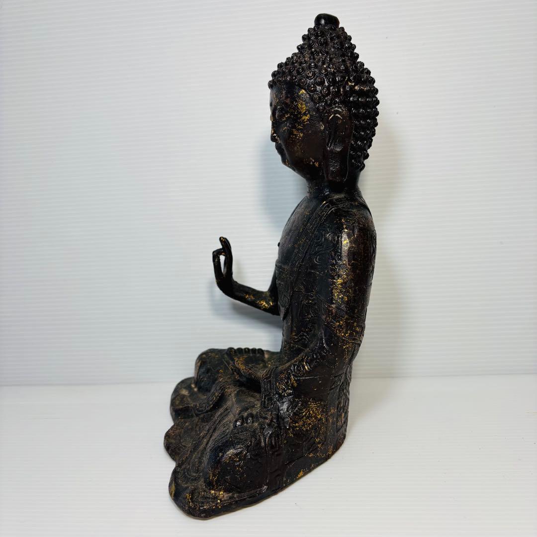 鍍金仏座像 中国古玩 仏教美術 仏像 佛 置物 骨董品 時代品 美術品