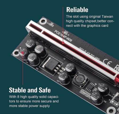 VER009S Plus PCI-E PCI Express 1X~16X 6個