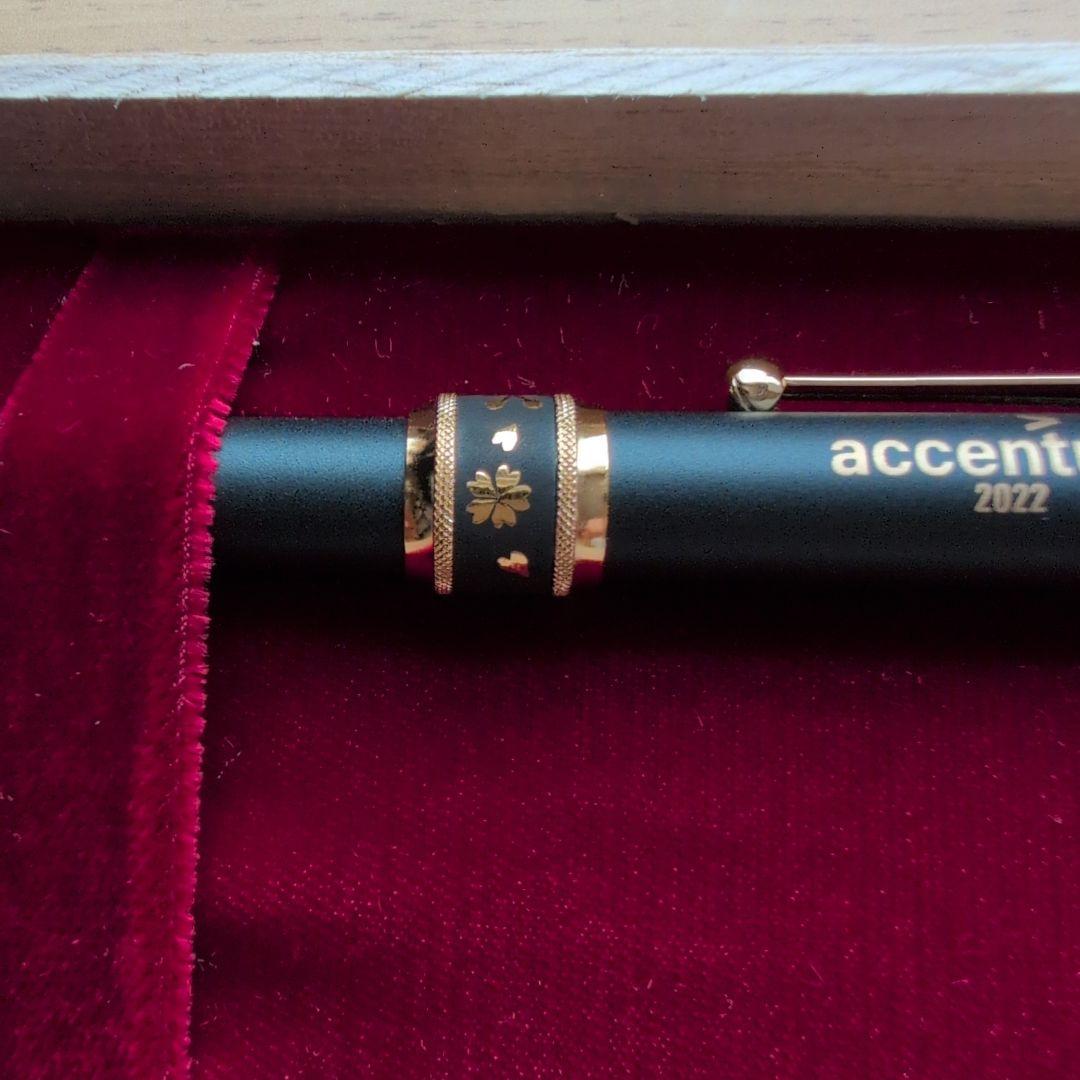 accenture PLATINUM DOUBLE ACTION 純金肥後象嵌