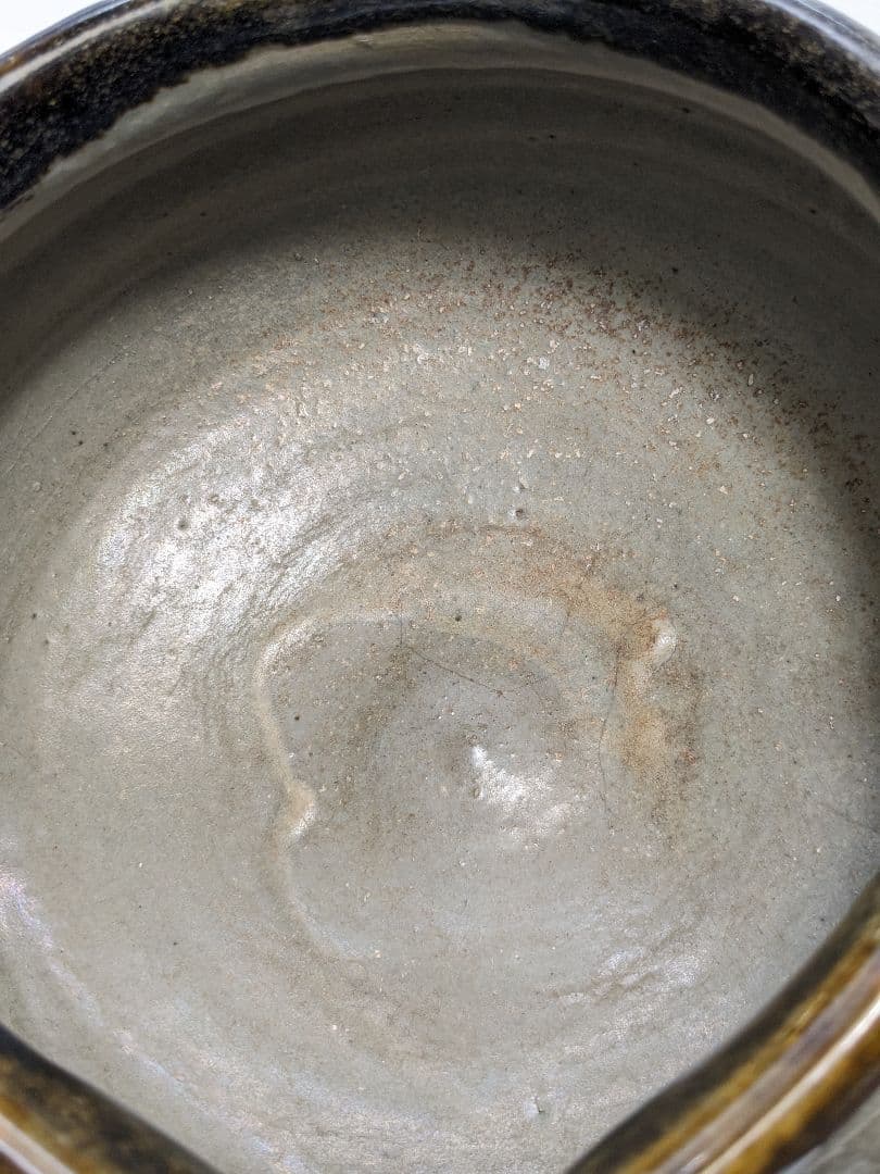 岡本英山 虫明焼 建水 茶こぼし 茶道具 茶器 抹茶 茶陶 容器 食器 工芸品