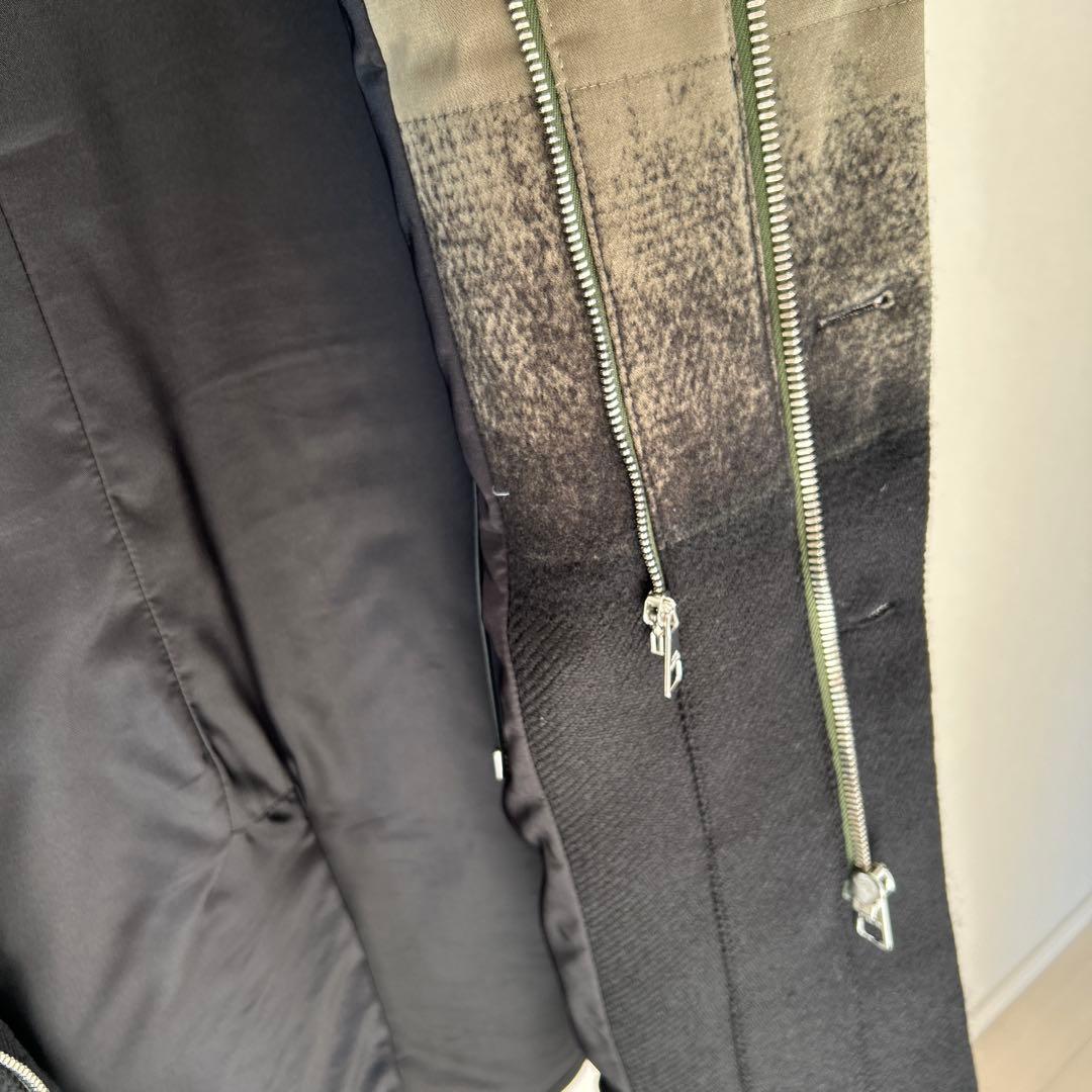 NEIL BARRETT ニールバレットコート　カーキ×ブラック　サイズ44