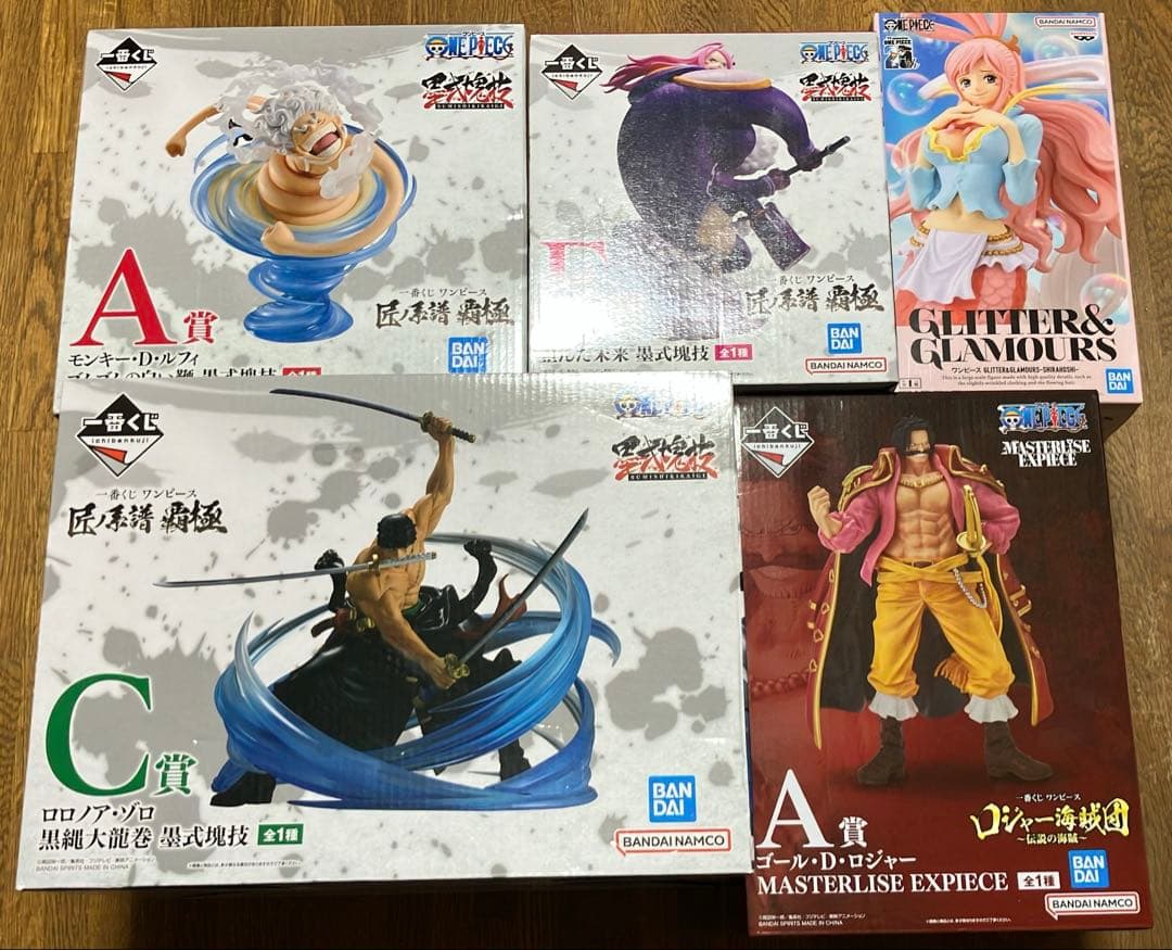 ワンピース 一番くじ　ルフィ　ゾロ　ボニー　ゴールドロジャー　シャンクス