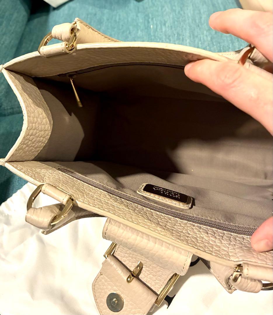 FURLA グレー ジュ　ハンドバッグ 保存袋付き