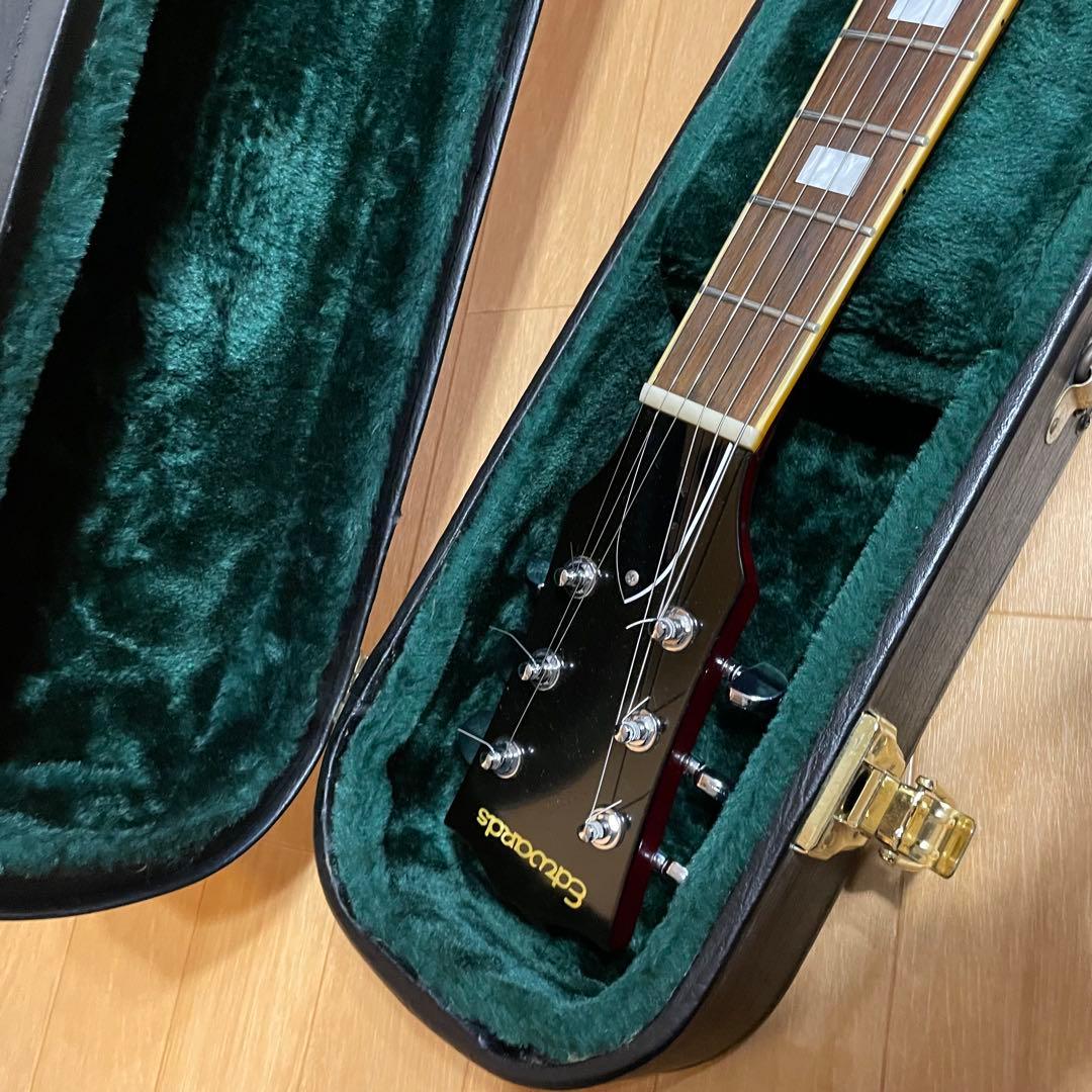 Edwards E-SA-125-LTS セミアコースティックギター 赤