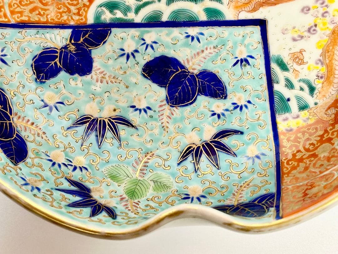 香蘭社図案帳 明治初期 色絵桃形鉢 深川栄左衛門