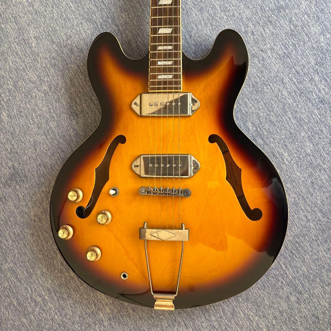 マクソンEpiphone セミアコースティックギター 2015年モデル