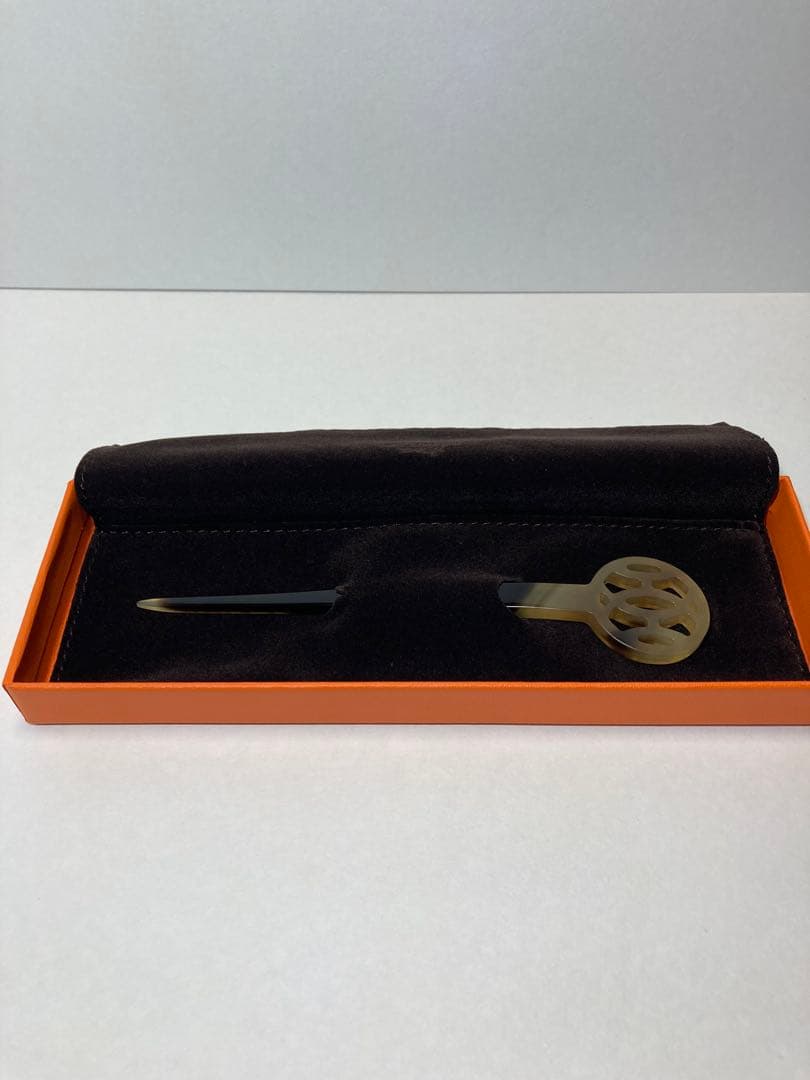 エルメス　バッファローホーン　かんざし