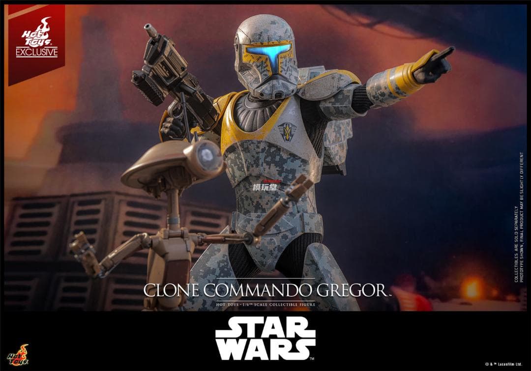 ホットトイズ1/6スター・ウォーズ クローン・コマンドー・グレガー TMS155