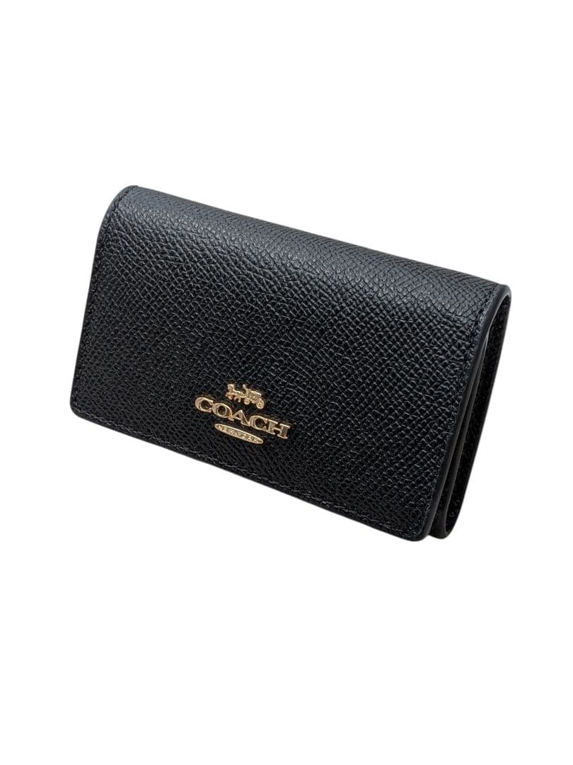 【新品】正規品 COACH ファイブリング キーケース ブラック F76741