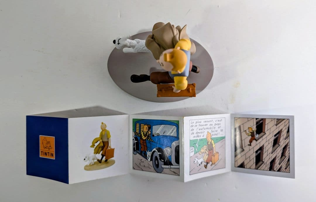 〈タンタンの冒険TINTIN&Yレジンフィギュアモデル フランス製〉