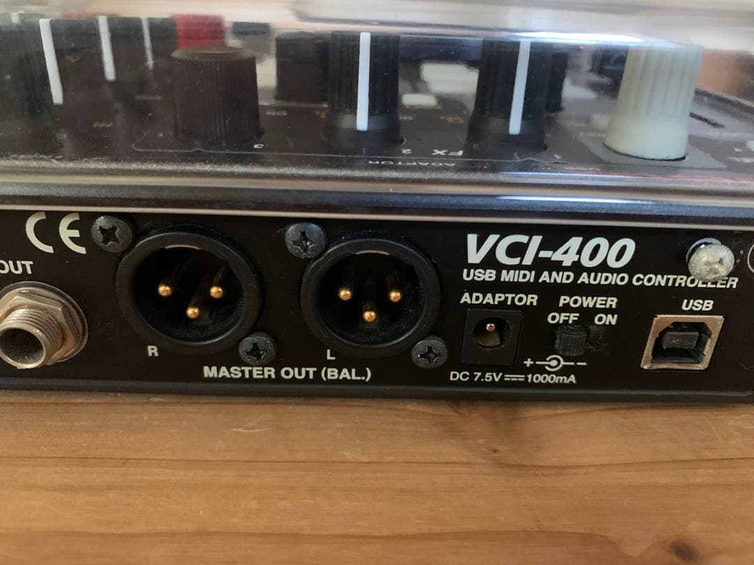 Vestax DJコントローラー VCI-400 ケーブル、保護カバー付き