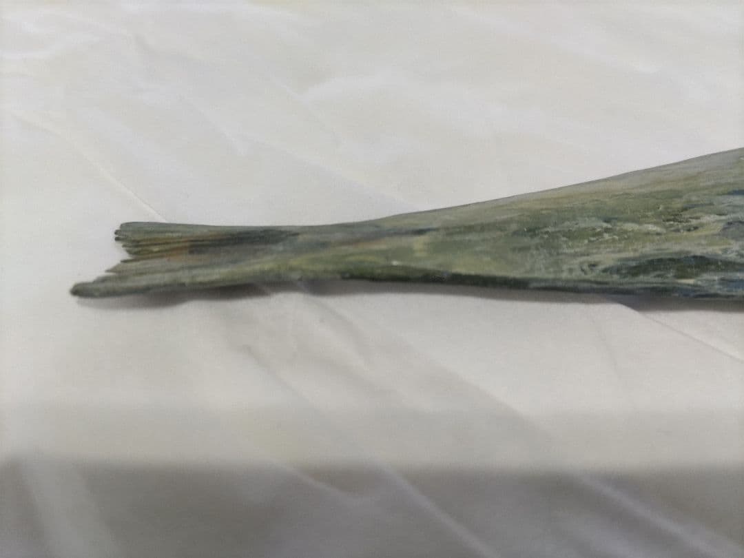 富永朝堂 木彫　干魚　見事な目刺鰯です！