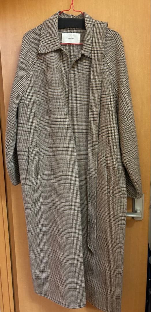 【TODAYFUL】 ベージュステンカラーチェックコート 38