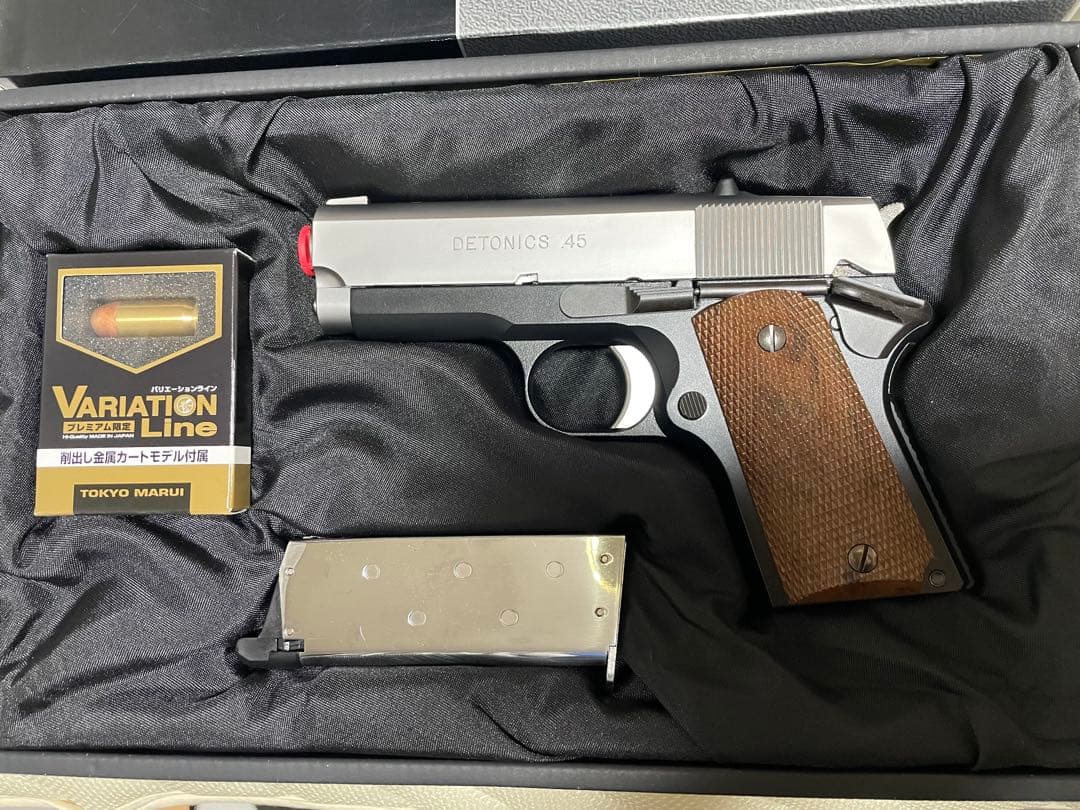 東京マルイ デトニクス45 ガスブローバック　スライドシルバー　コレクション品