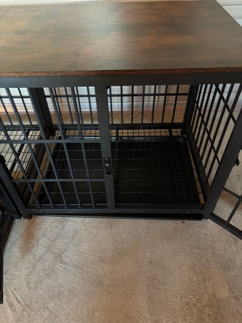 お洒落 インテリア 天板付き犬ゲージ 小型犬 中型犬 直接引き取り 値下げ中