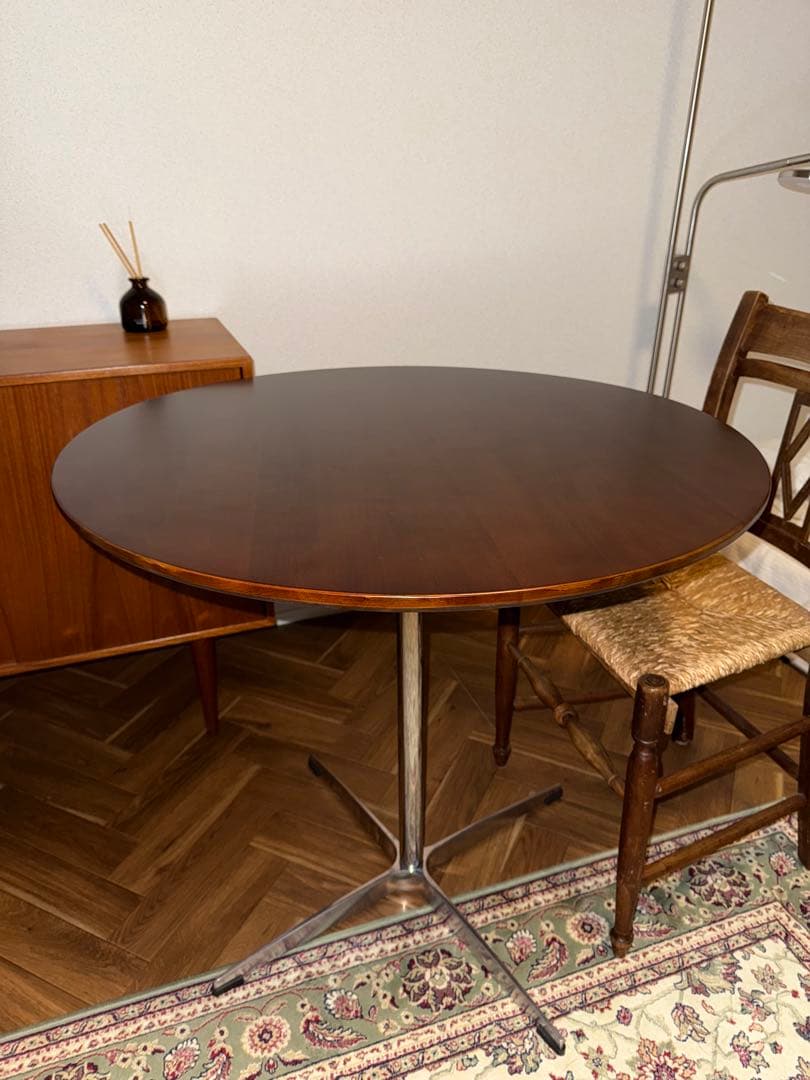 木製円形ダイニングテーブル（80cm）