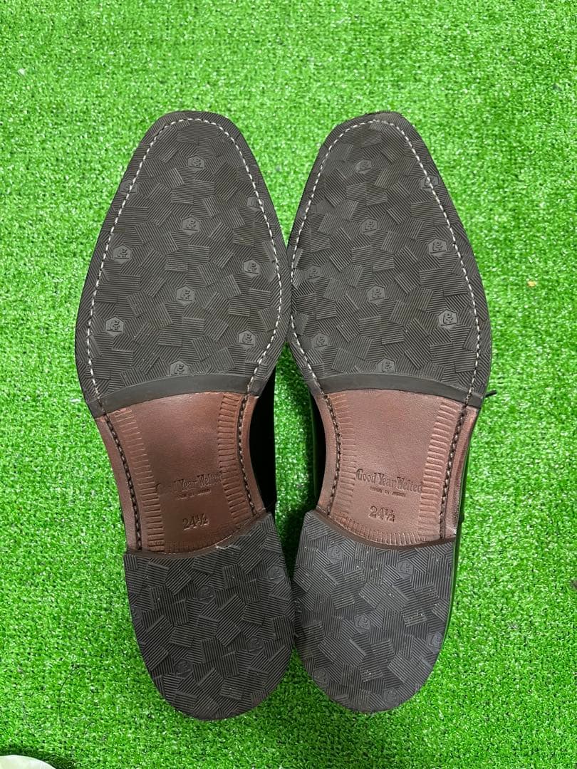 着用1回　スコッチグレイン アリュール1916 24.5cm ブラック