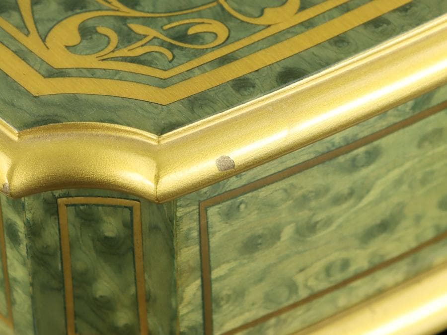 Y2534 リュージュ オルゴール ビバルディ「四季」3曲 72弁 金象嵌　ma