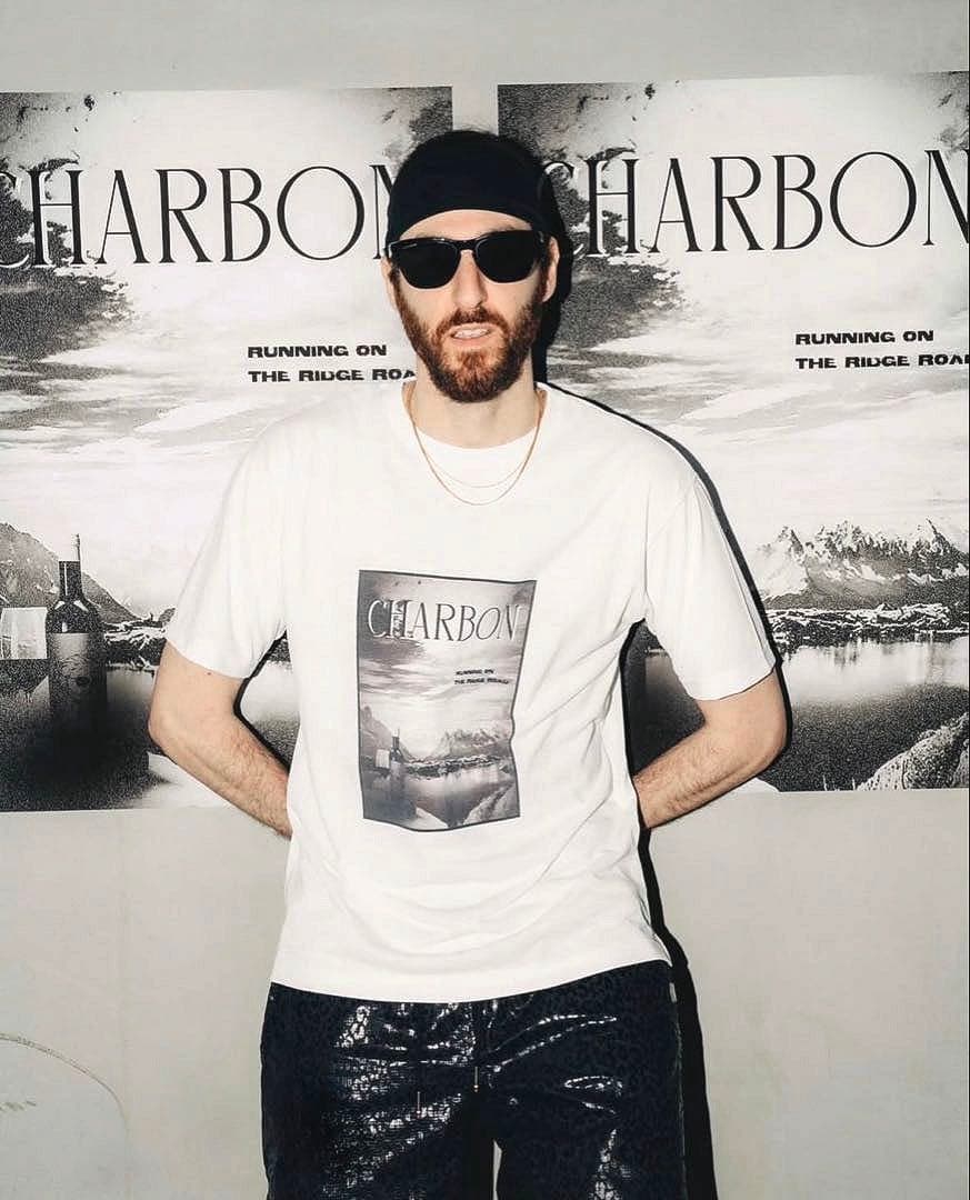 charbon PHOTO PRINT DRY T-SHIRT Lサイズ