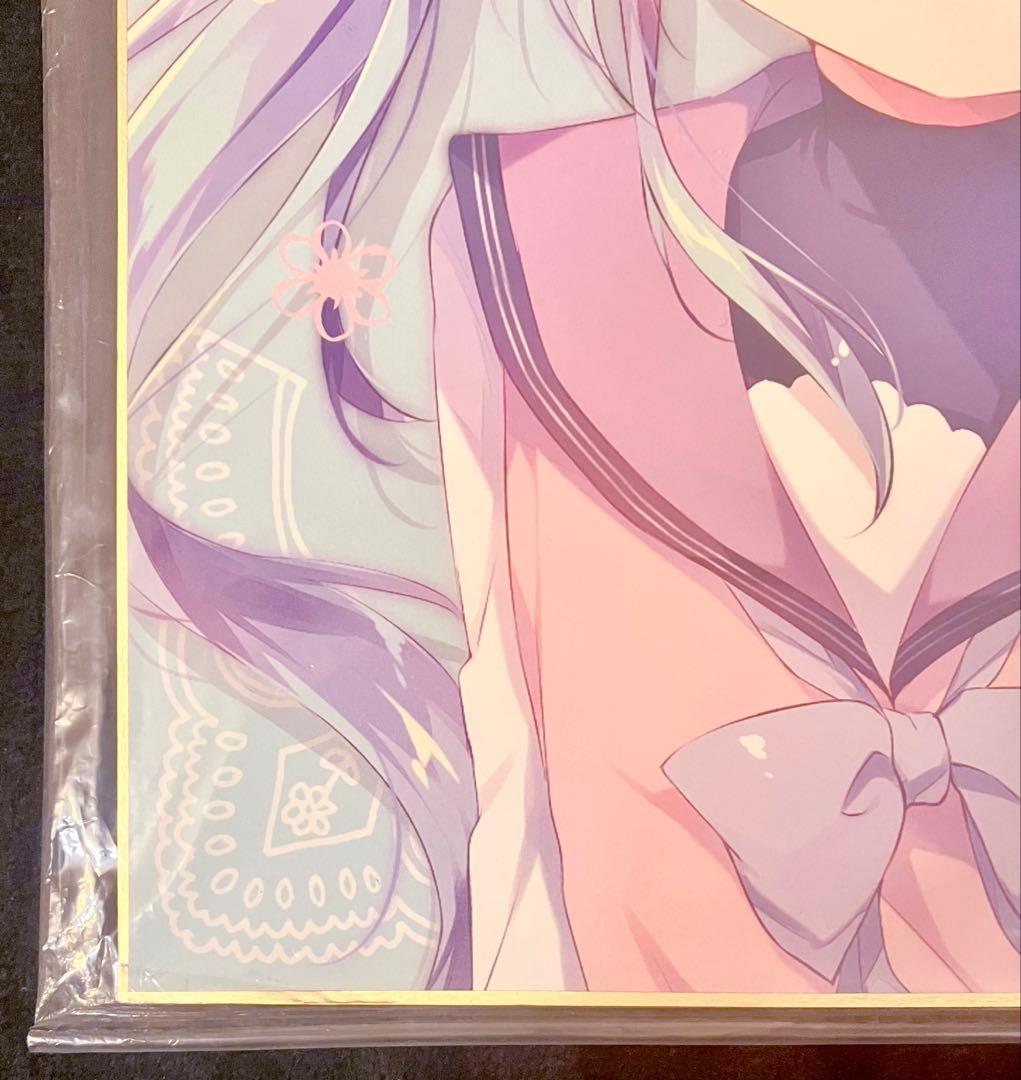 しらたま 直筆サイン色紙 ふわりちゃん しらたまこ 限定