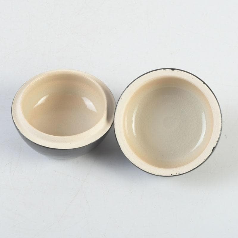 茶道具　萬古焼　加賀瑞山造　干支寅香合　共箱　V　9693