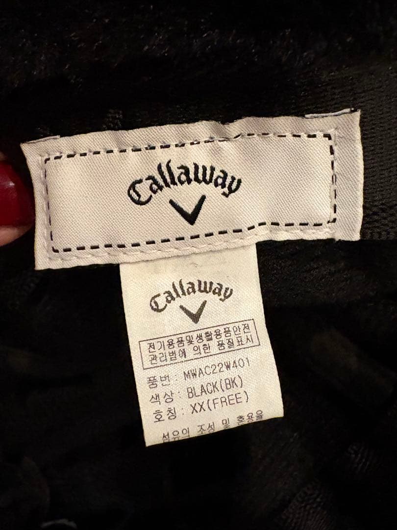 さくらCallaway 黒フライトキャップ&adidasレッグウォーマー