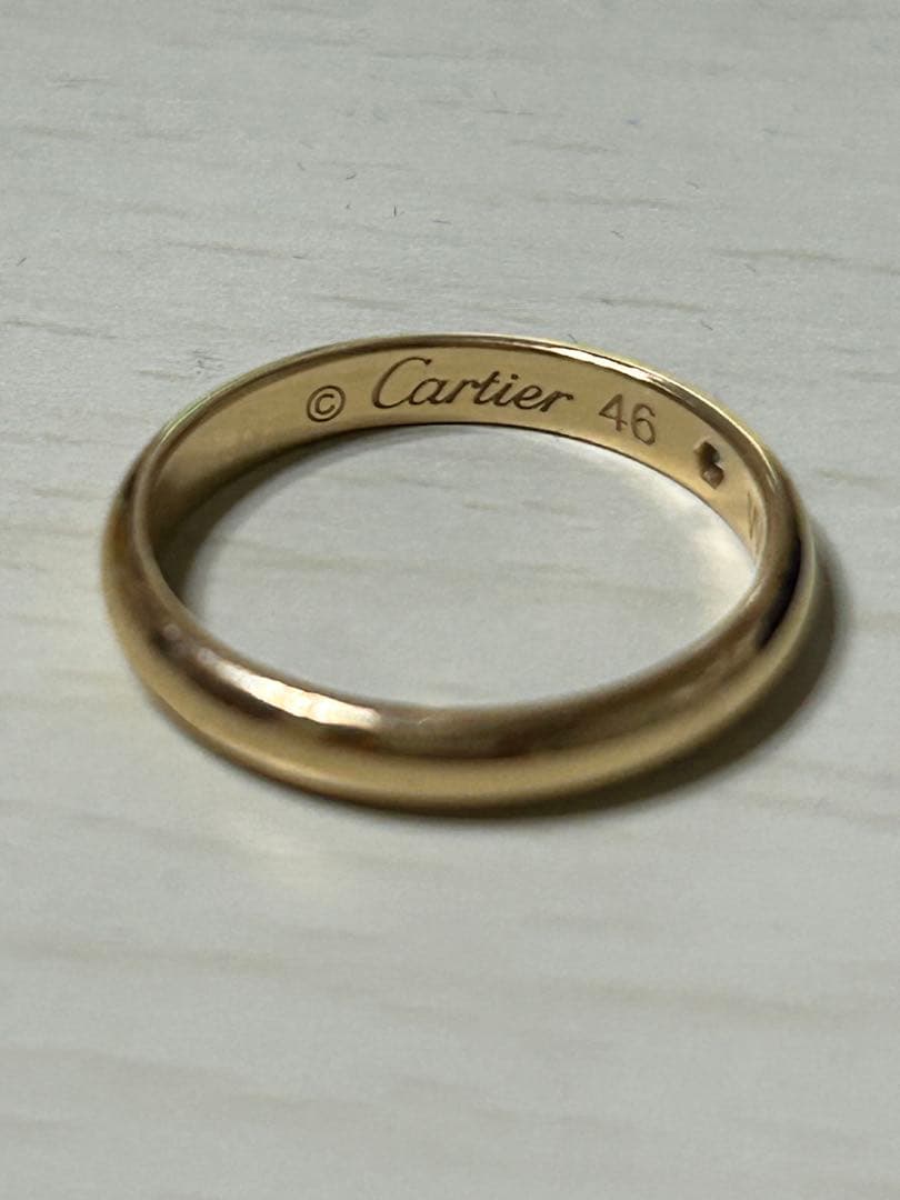カルティエ　1Pダイヤウェディングリング6号