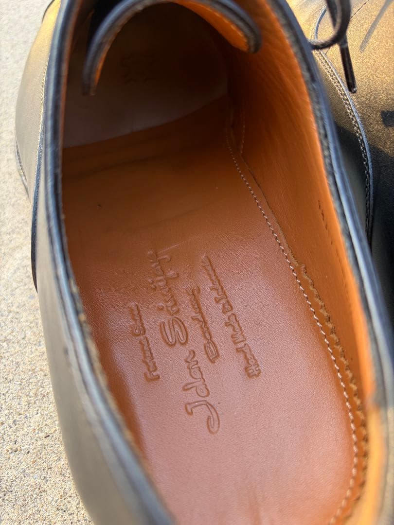 ジャランスリウォヤ 黒 レザー ストレートチップ レザーソール ビジネスシューズ