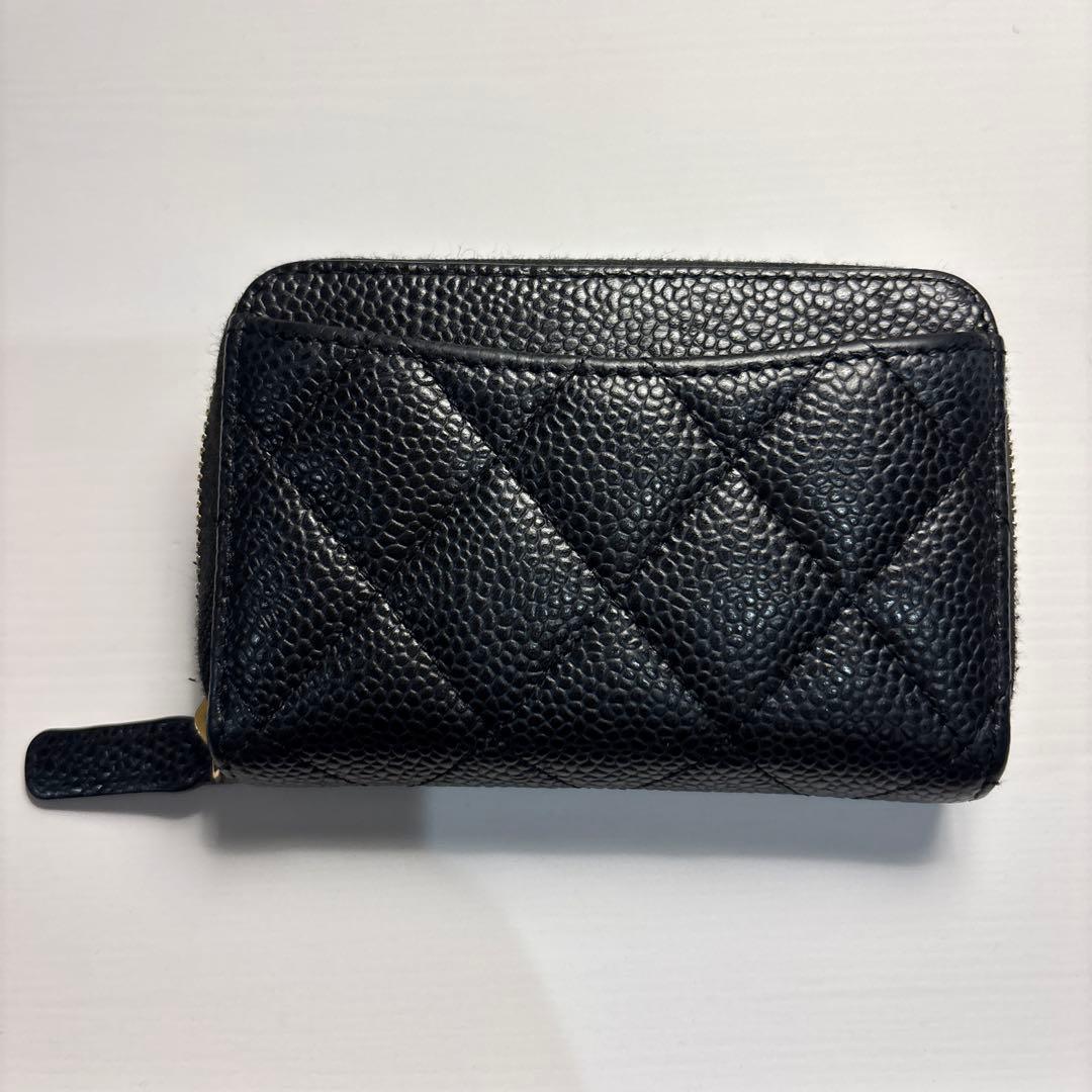 CHANELマトラッセ キャビアスキン小銭入れ 近年モデル