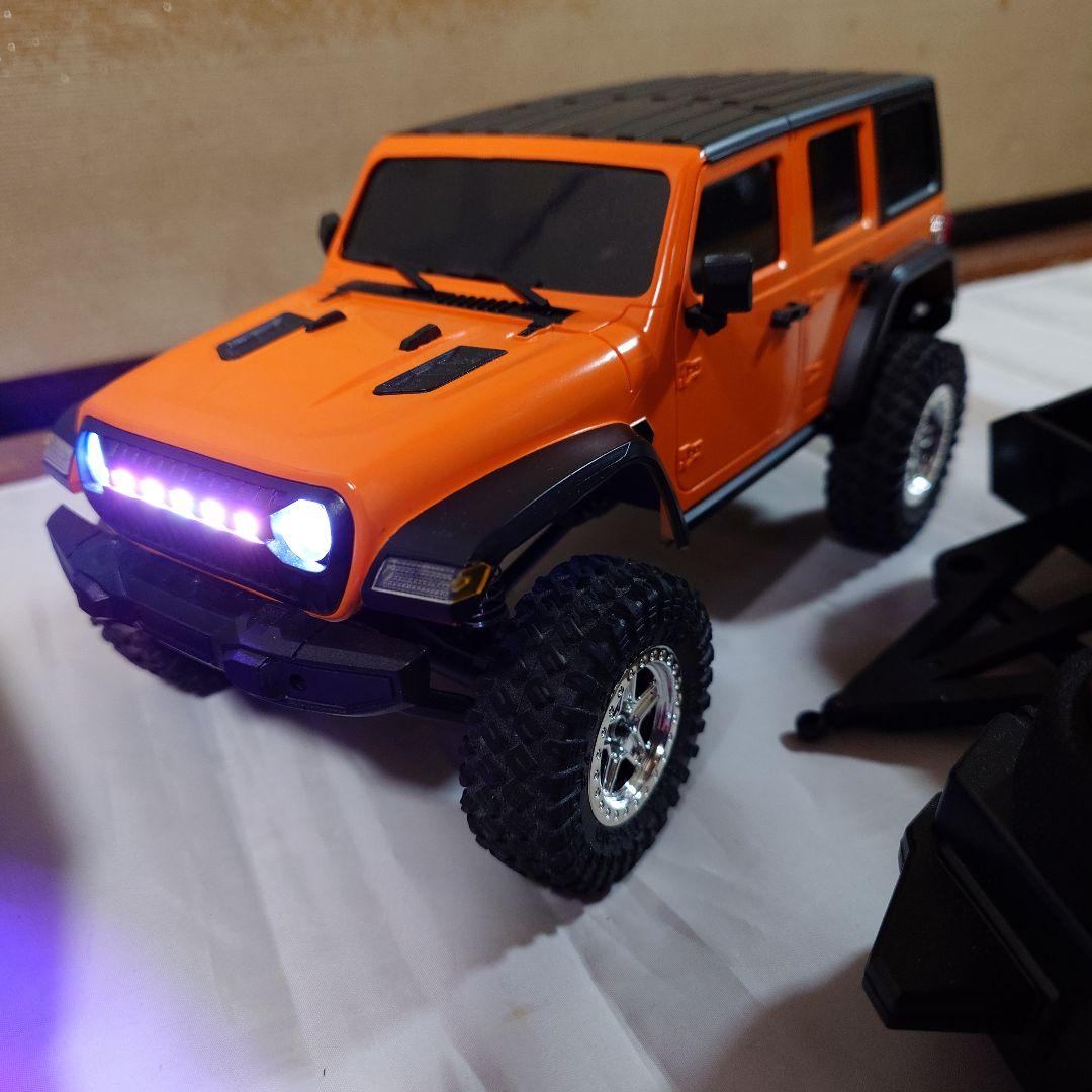 N*い様 JJRC C8801本体、トレーラーなどセット（オレンジ・緑）