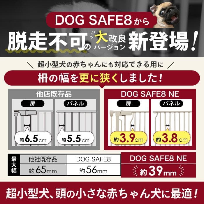 【展示品】ごくせま　ホワイト　ペットフェンス　サークル　ゲート