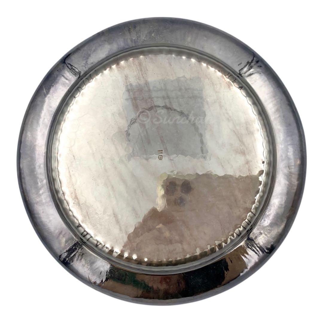 【希少品】 純銀青海盆 共箱付き 約116g 銀製品 SILVER 純銀刻印有