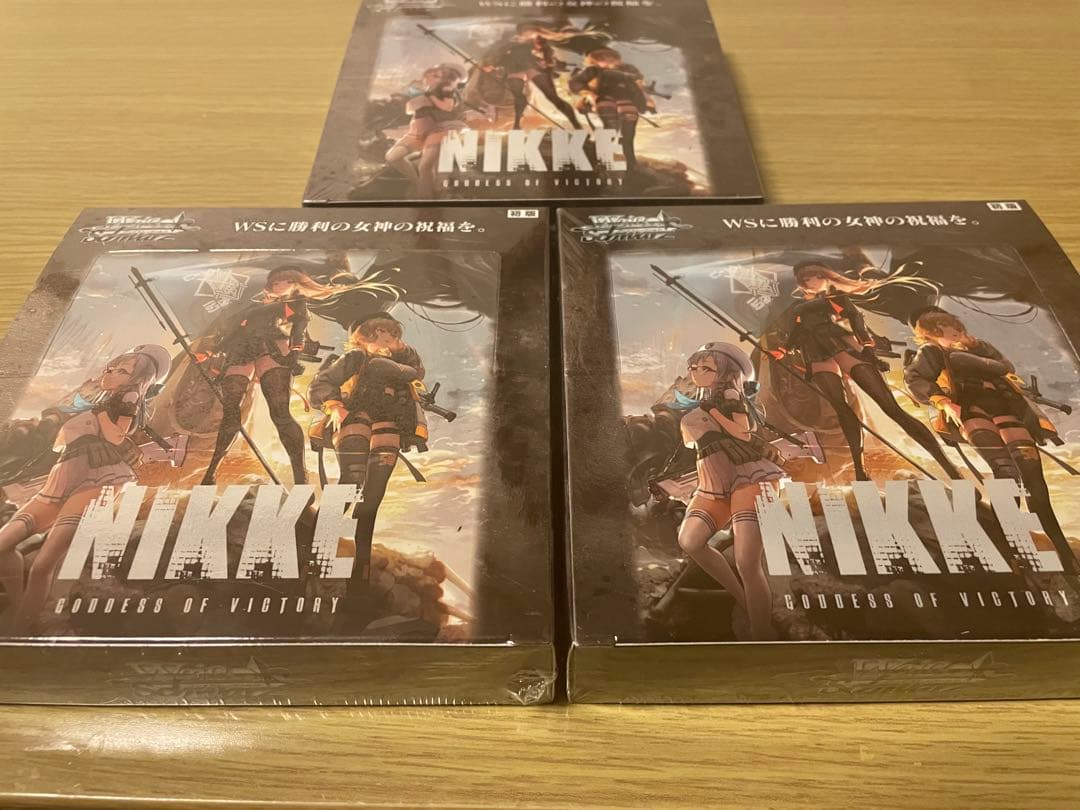 新品未開封 シュリンク付き 初版 ヴァイスシュバルツ NIKKE 3box