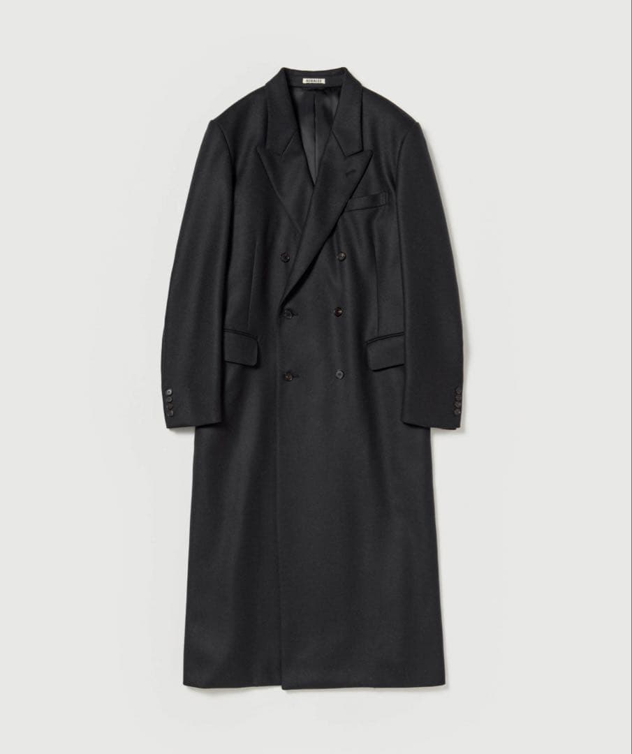 オーラリー25AW LIGHT MELTON CHESTERFIELD COAT